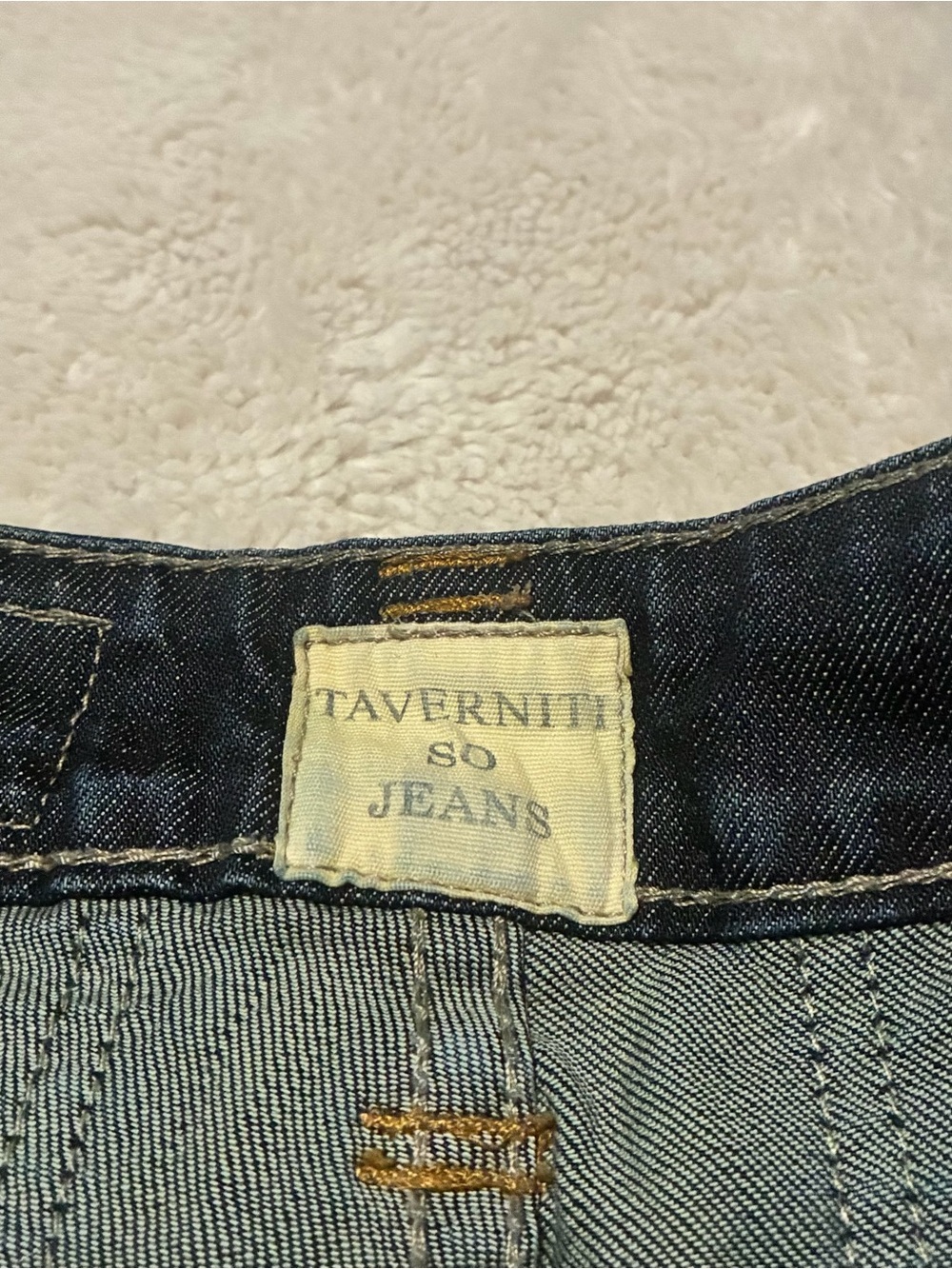 Taverniti So Jeans Women's Boot Cut Dark Blue Denim - Picture 2 of 5